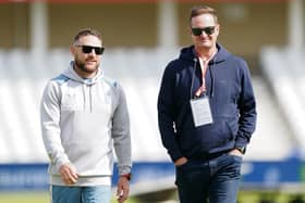 CONFIDENT: England head coach Brendon McCullum (left) and managing director Rob Key Picture: Mike Egerton/PA