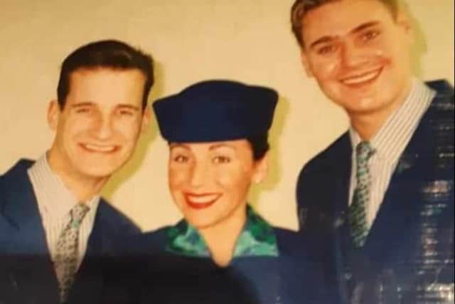 Joanne as a stewardess for British Airways. (Pic credit: Joanne Potter)
