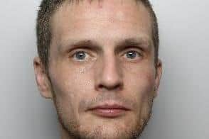 John Stoakes caused hundreds of pounds worth of damage after kicking through doors and shattering windows at a city centre bar and a business premises in Hyde Park in Doncaster