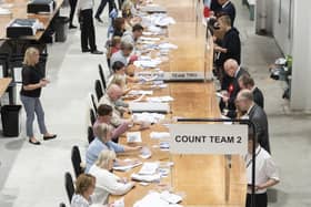 Votes are counted at Selby Leisure Centre in Selby, North Yorkshire, in the Selby and Ainsty by-election. PIC: Danny Lawson/PA Wire