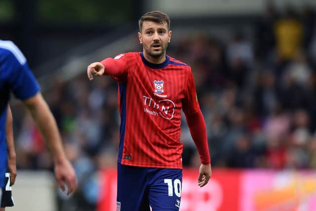 OPENING SALVO: York City's Ollie Pearce gave his side an early lead at Newport County. Picture: Jonathan Gawthorpe