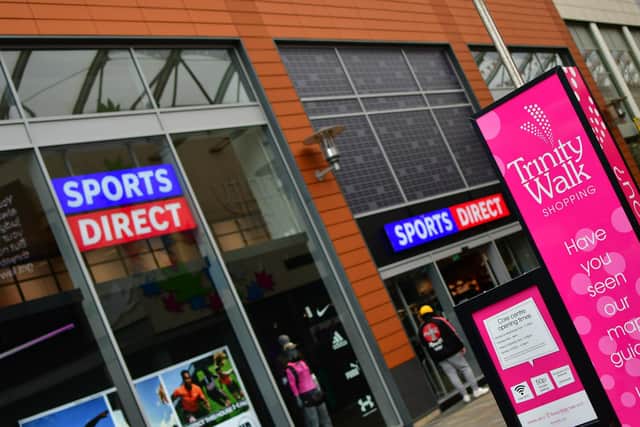 Sports Direct at Trinity Walk in Wakefield. One of 10 new lettings in 2023 as the shopping centre’s footfall hit at four-year high.