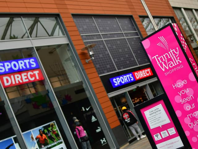 Sports Direct at Trinity Walk in Wakefield. One of 10 new lettings in 2023 as the shopping centre’s footfall hit at four-year high.
