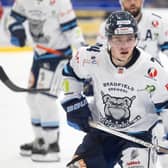 BACK IN THE GAME: Lee Bonner had the deaired impact when he returned to the Sheffield Steeldogs' line-up last weekend after an injury-enforced lay-off. Picture courtesy of Peter Best/Steeldogs Media.
