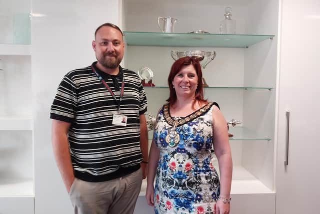 Redcar and Cleveland Mayor Ceri Cawley and her deputy Adam Brook.