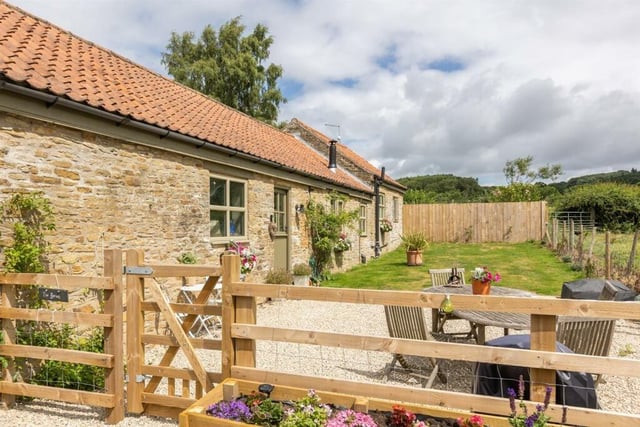 The cobverted barn is now a two-bedroom holiday let
