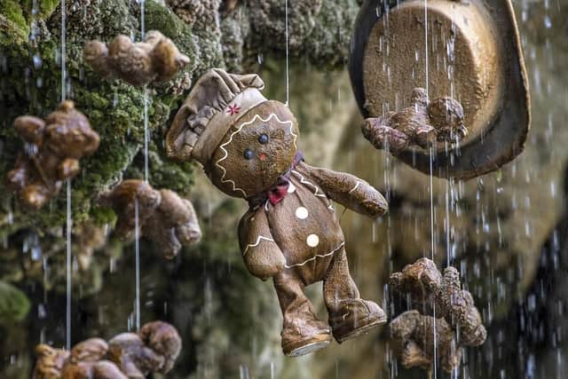 Soft toys hanging at the petrifying well at Mother Shipton's Cave in Knaresborough. (Pic credit: Tony Johnson)