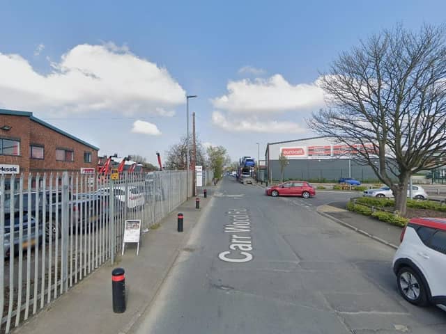 A 68-year-old man has died after what police described as an "industrial accident" at a work premises in Carr Wood Road, Castleford, on November 20. Photo: Google.