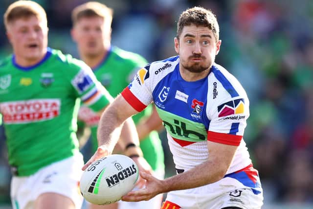 Adam Clune in action for Newcastle Knights. (Photo: Mark Nolan/Getty Images)