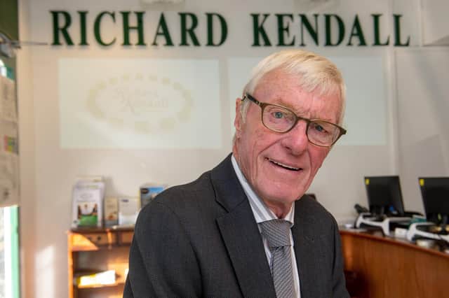 Richard Kendall in his estate agency office in Wakefield