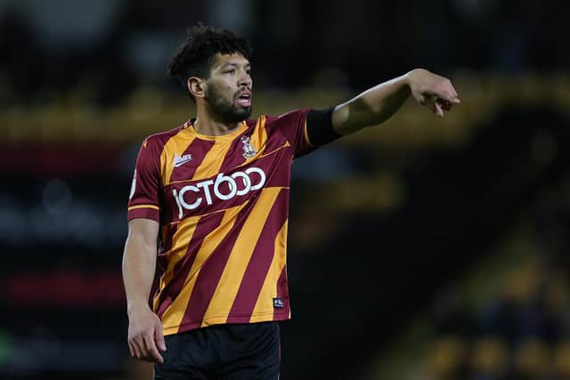 Nathan Knight-Percival was a mainstay at the back for Bradford City. Image: Pete Norton/Getty Images