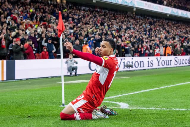 EYE FOR GOAL: Cameron Archer showed his potential on loan at Middlesbrough last season