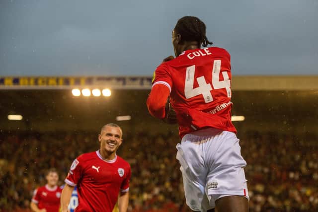 GOAL DROUGHT: Devante Cole has not found the net for Barnsley in October