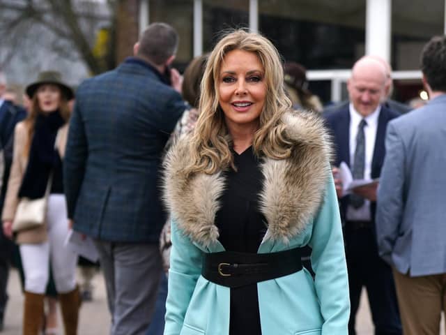 Carol Vorderman has shared the part The Yorkshire Post played in her career on Countdown. Her mother spotted an advertisement for the role in the newspaper when Vorderman was 21-years-old and submitted an application on her behalf. Pictured is Vorderman at Cheltenham Racecourse in March 2023. PA.
