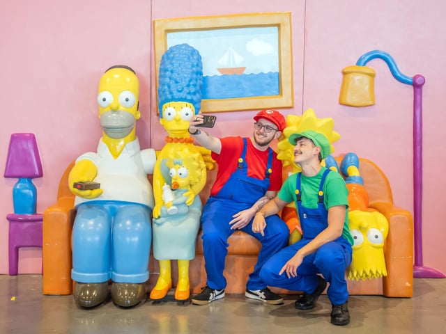 Super Mario cosplayers during Comic Con Yorkshire at the Yorkshire Event Centre, in Harrogate. Photo credit: Danny Lawson/PA Wire