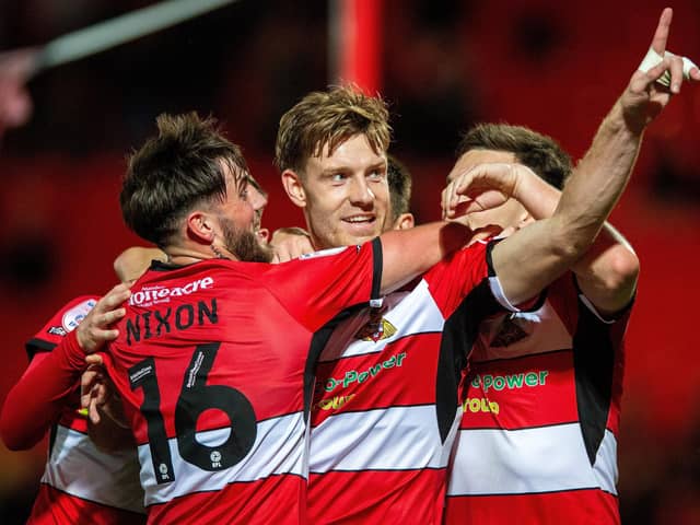 ON TARGET: Joe Ironside scored a late leveller for Doncaster Rovers. Picture: Bruce Rollinson