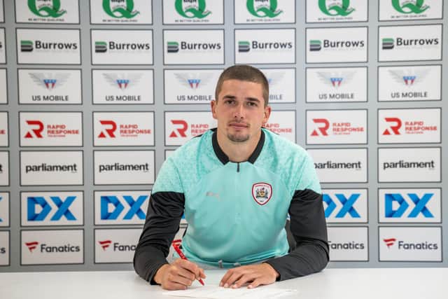 Max Watters, who has joined Barnsley for an undisclosed fee from Championship side Cardiff City. Picture courtesy of Barnsley FC.