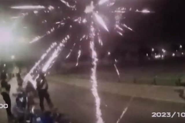 Zero tolerance as off-road bike officers targeted with fireworks