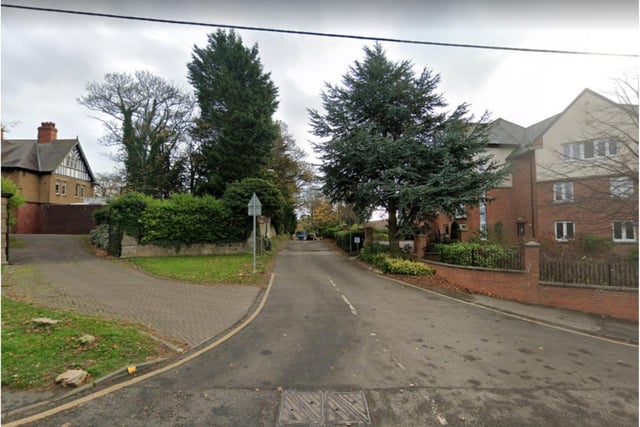 West Park Road has been ranked the most expensive street in Sunderland with three properties sold at an average of £1,050,000.