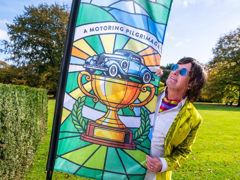 Pictured Jonathan Sands, OBE, watching out for drivers as they arrive at Bowcliffe Hall.