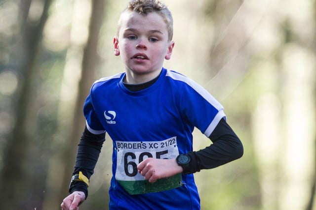 Unattached runner Jamie Blair competing at Galashiels on Sunday
