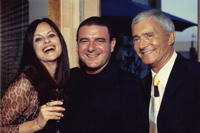Tim Hartley (centre) with Vidal and Ronnie SassoonPicture: Vidal Sassoon
