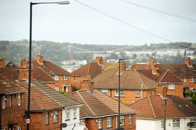 A general view of rooftops of houses. PIC: Ben Birchall/PA Wire