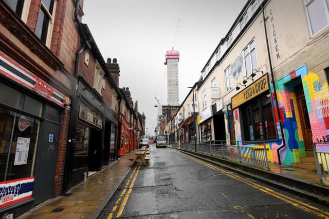 Leeds city centre regeneration, Merrion Street. (Pic credit: Simon Hulme)