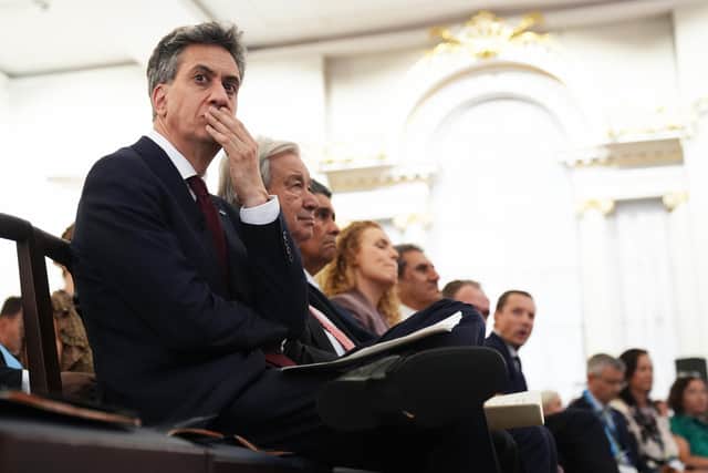 Energy Secretary Ed Miliband at the Global Energy Transition & Electrification Summit. PIC: Ben Whitley/PA Wire