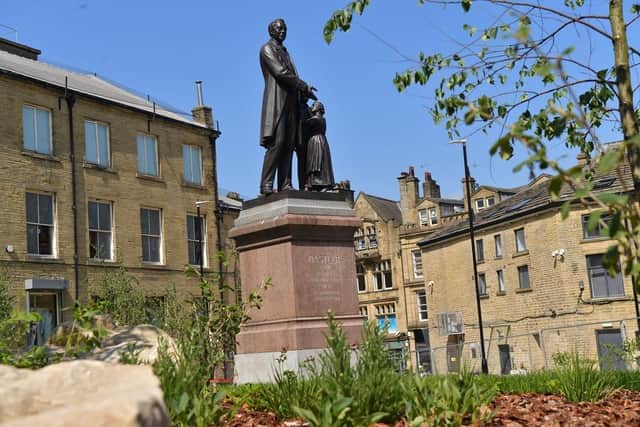 A LISTED city centre statue has undergone a striking refurbishment as part of a multi-million pound regeneration project.