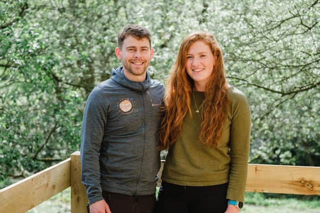 Adventure and outdoors-loving couple Hannah Byram and Jamie Mawson