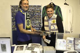 Lee Wood and Will Duggleby with the collection