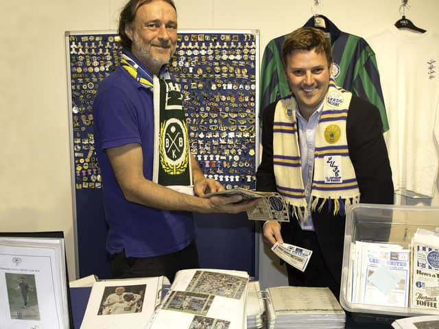 Lee Wood and Will Duggleby with the collection