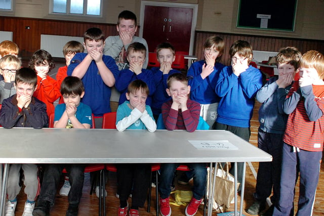 Members of the Boys Brigade held a one-hour sponsored silence at St Matthew's Church Hall in Hartlepool. Can you spot someone you know in this photo from 9 years ago?