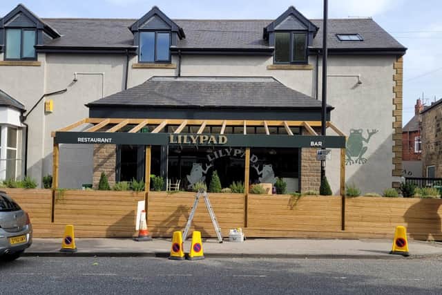 Out with the old, in with the new - Evidence of the new name for the popular Harrogate restaurant and bar formerly known as 'Frog'.
