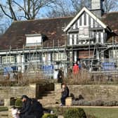 The Rose Garden Cafe in Graves Park, Sheffield with customers queuing out of the door on Sunday, March 2, 2025.