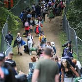 Festival goers arrive early to Leeds Festival 2019, Bramham Park, Leeds. August 21 2019. Reading and Leeds Festival officially kicks off Friday with temperatures forecast to sore over Bank Holiday weekend.
SWNS/Tom Maddick