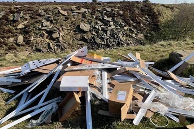 Some of the rubbish dumped in the countryside