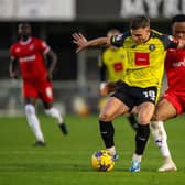 Jack Muldoon notched for Harrogate Town. Image: Bruce Rollinson