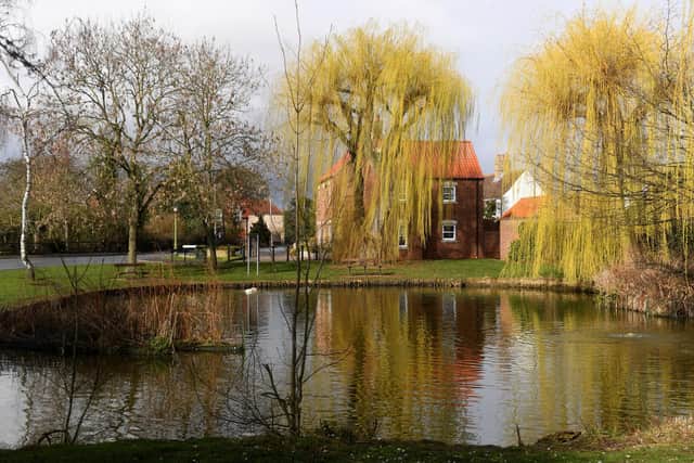 The much loved duck pond in the heart of the village of Finningley, near Doncaster. Picture by Simon Hulme.