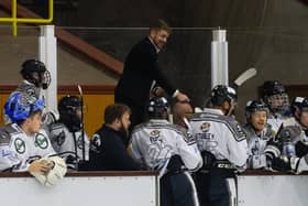 FRUSTRATION: Hull Seahawks player-coach Matty Davies, chats to his players on the bench earlier this season. Picture courtesy of Tony King/Seahawks Media