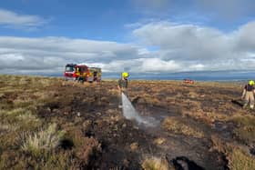 The blaze in the Langdale and Fylingdales Moor area