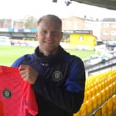 Harrogate Town keeper Jonathan Mitchell, who has signed a contract extension. Picture courtesy of Harrogate Town AFC.