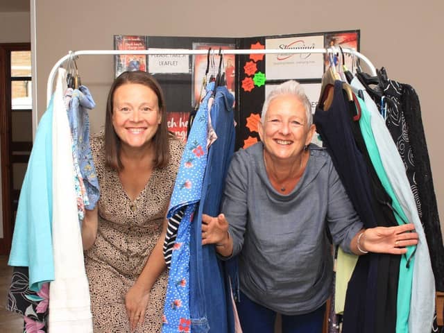 Catherine &amp; Debbie who co-ordinate the weekly Clothes Swap