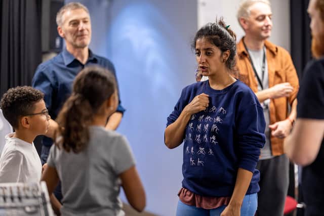 Director Sameena Hussain in rehearsals for Hull Truck's production of A Christmas Carol. Picture: Ian Hodgson