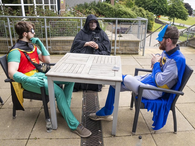 Cosplayers during Comic Con Yorkshire at the Yorkshire Event Centre, in Harrogate. Photo credit: Danny Lawson/PA Wire