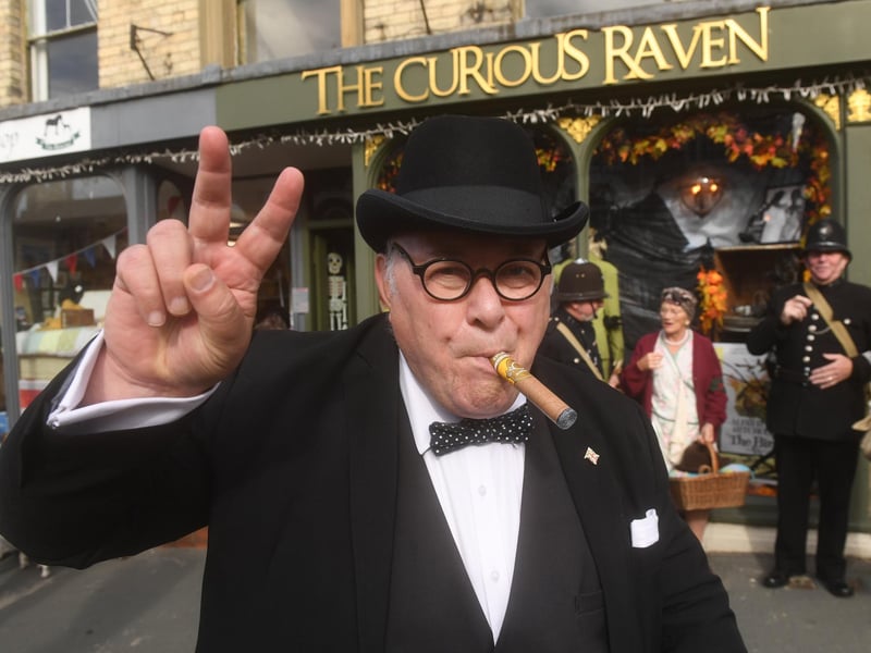 Winston Churchill lookalike Barry Noble