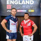 England’s Tom Burgess and Tonga’s Tui Lolohea will face off this weekend. (Photo: Olly Hassell/SWpix.com)