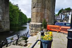 The landslip on Viaduct Terrace, Knaresborough. Photo: Councillors Hannah Gostlow and Matt Walker.