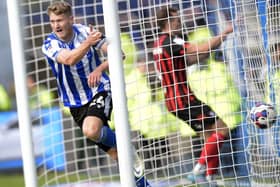 EQUALISER: Michael Smith celebrates after scoring Sheffield Wednesday's second goal against Ipswich Town